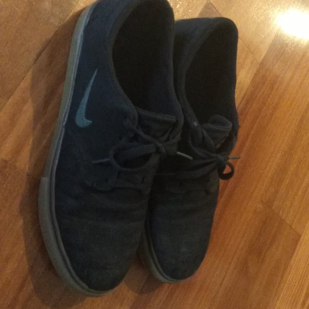 Nike black canvas sneakers, size 12